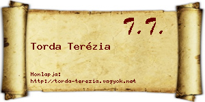 Torda Terézia névjegykártya